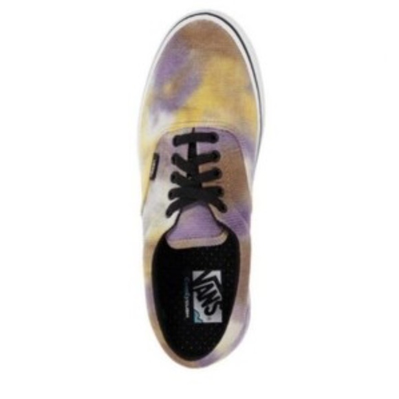 Vans Era Womens Comfycush Shoes Size 8 Sneakers Tie Dye Purple Yellow - Picture 10 of 11